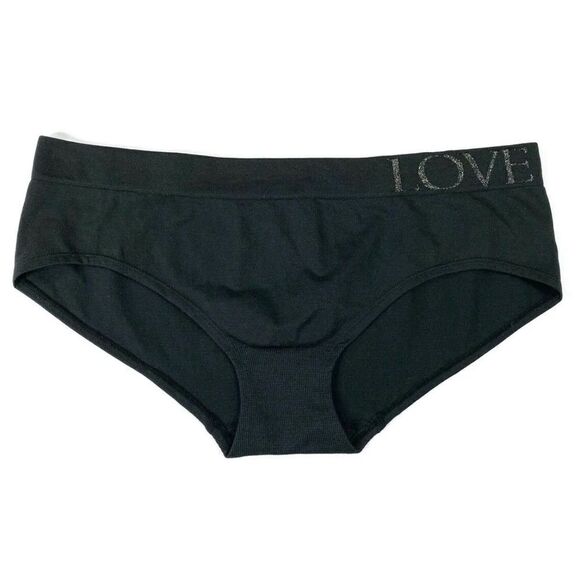 Victorias Secret Seamless Supersoft Smooth Hiphugger Hipster thick Panty black - Picture 1 of 2